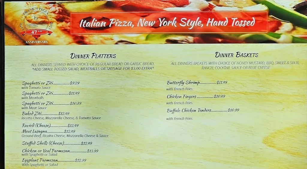 Menu_Frank's Pizza_North East, MD_image_old_2