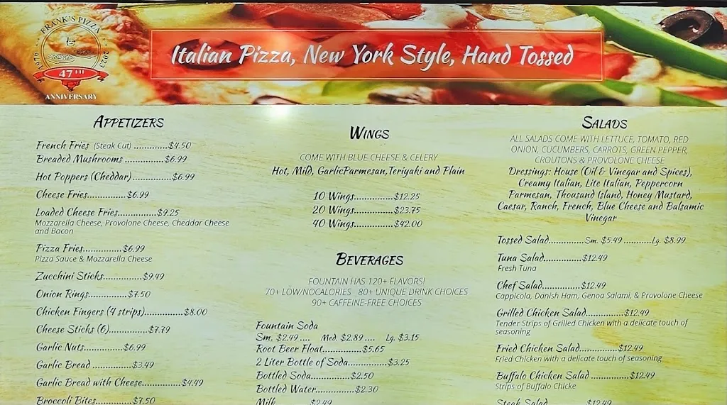 Menu_Frank's Pizza_North East, MD_image_old_3