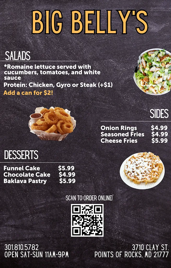 Menu_Big Belly's_Point of Rocks, MD_image_old_2