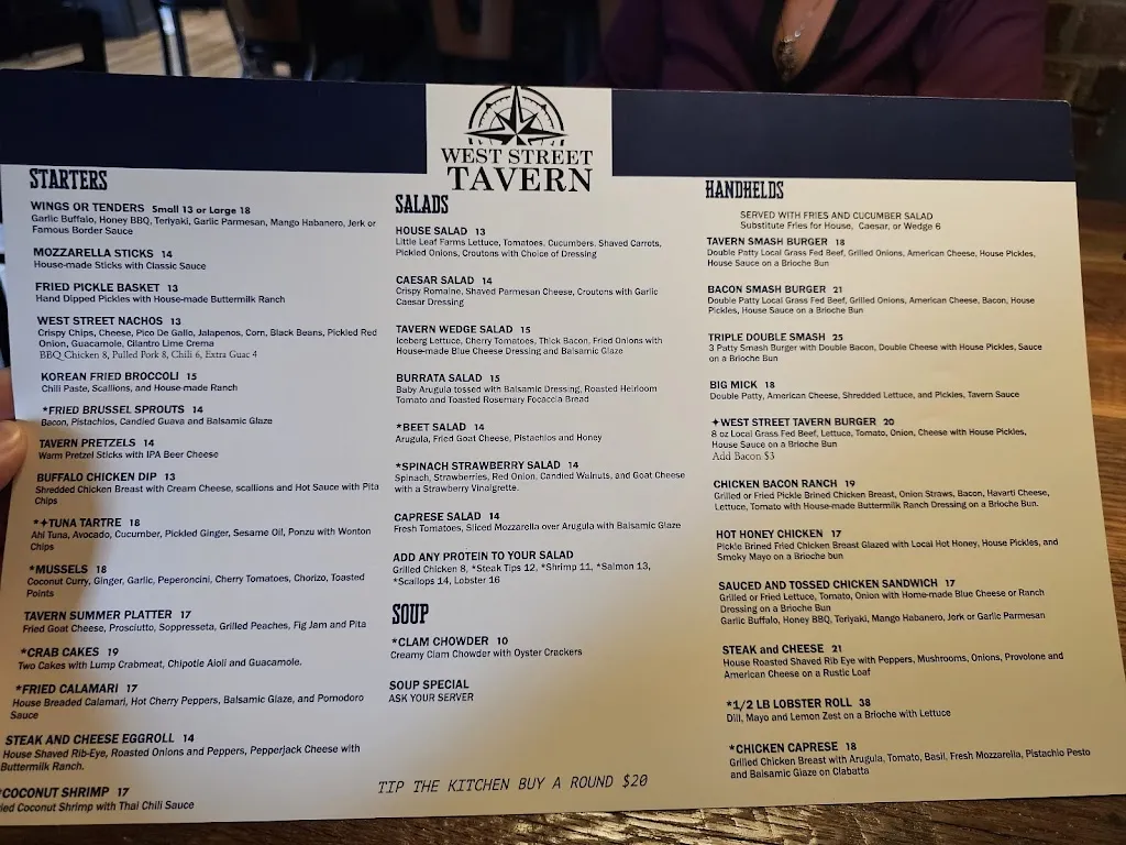 Menu_West Street Tavern_Berlin, MA_image_old_2
