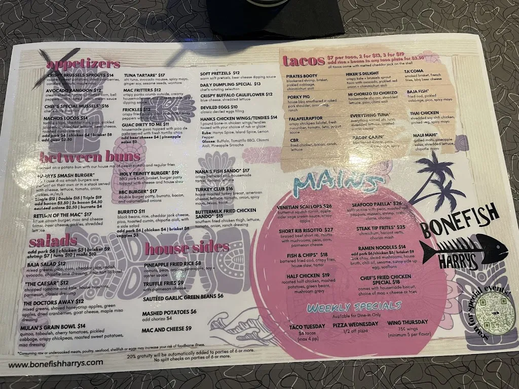 Menu_Bonefish Harry's_Beverly, MA_image_old_3