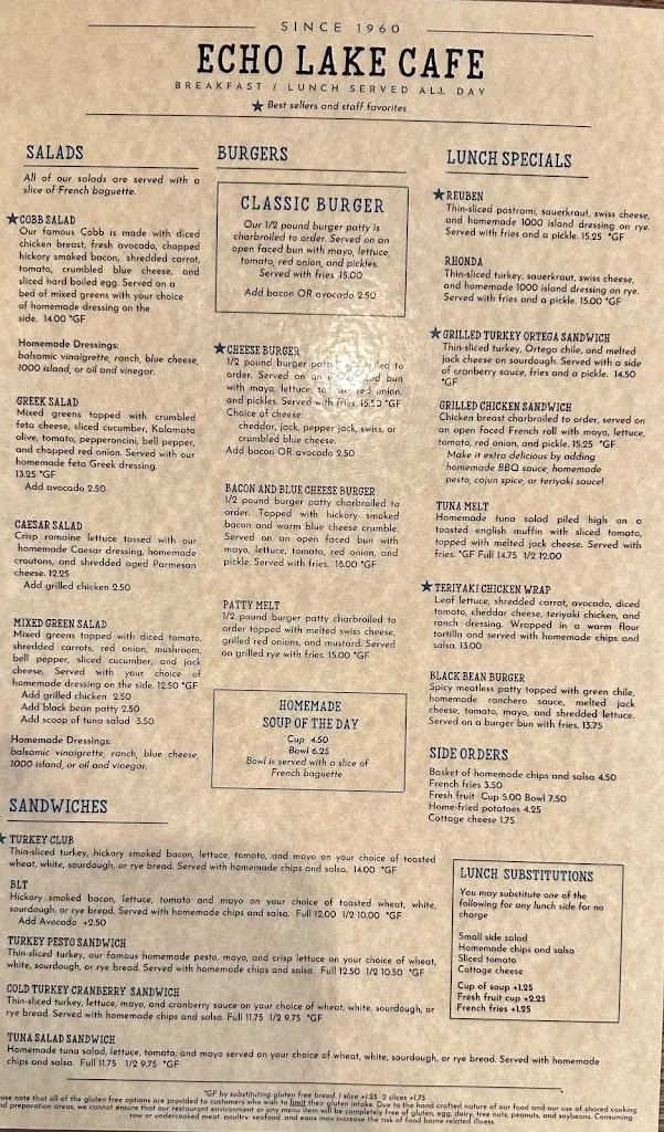 Menu_Echo Lake Cafe_Bigfork, MT_image_old_3