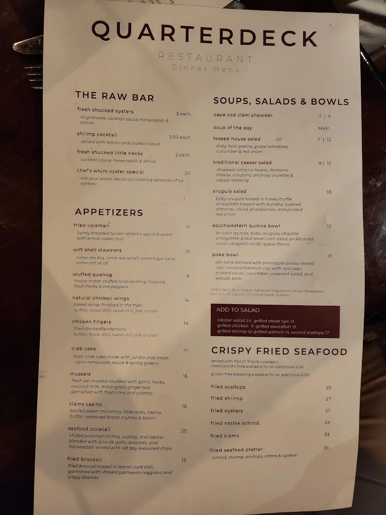 Menu_Quarterdeck_Falmouth, MA_image_old_3
