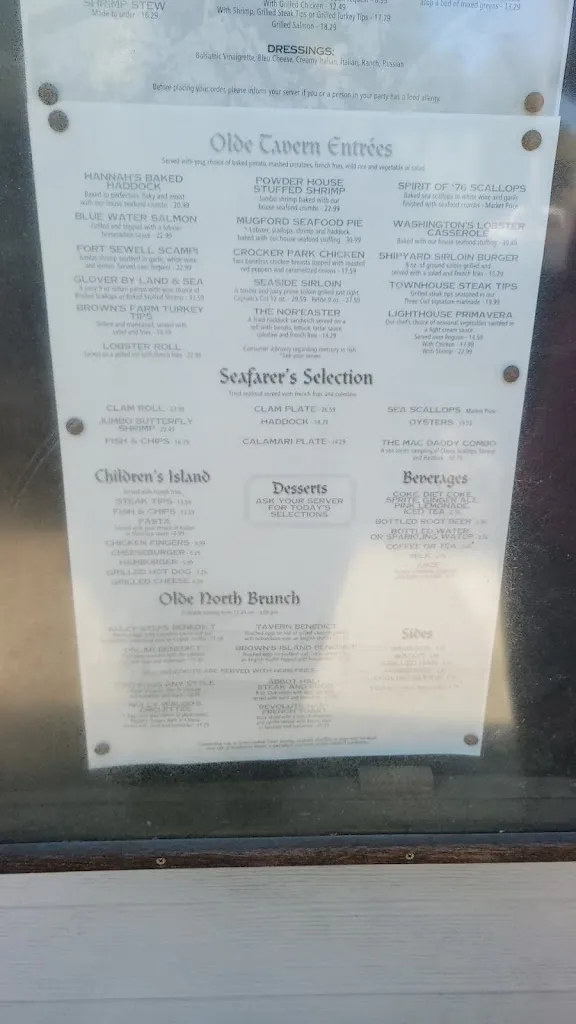 Menu_Three Cod Tavern_Marblehead, MA_image_old_3