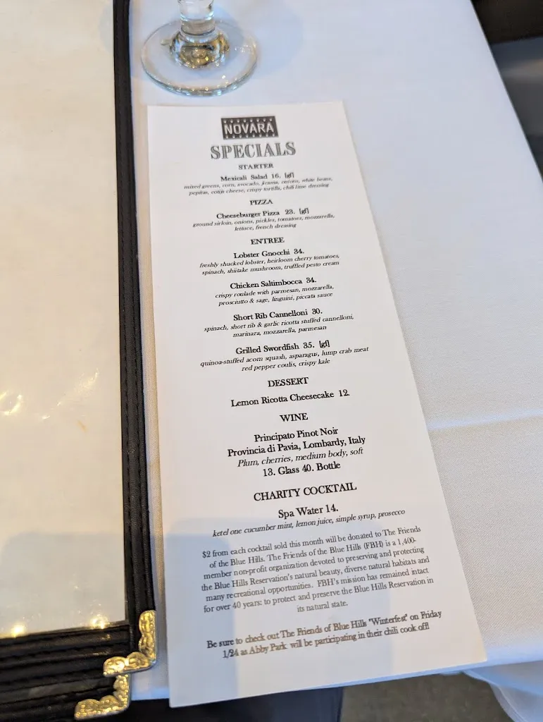 Menu_Novara Restaurant_Milton, MA_image_old_2