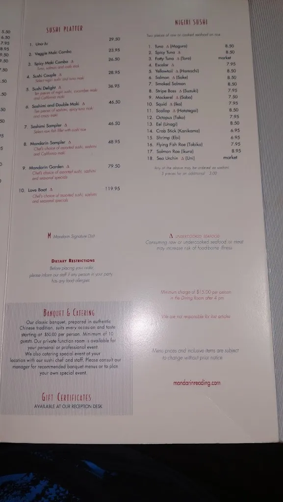 Menu_Mandarin Reading Restaurant_Reading, MA_image_old_1