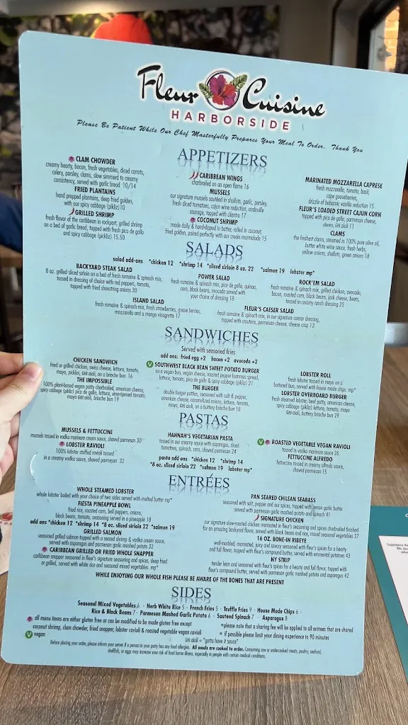 Menu_Fleur Cuisine Harborside - Rockport_Rockport, MA_image_old_1