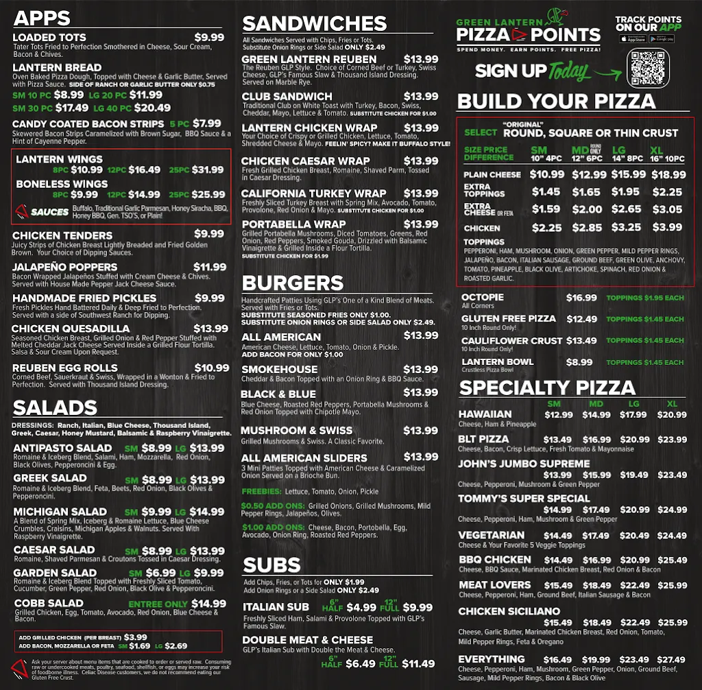 Menu_Green Lantern Pizza_Berkley, MI_image_old_2