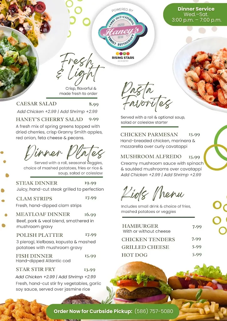 Menu_Haney's Family Restaurant_Center Line, MI_image_old_1