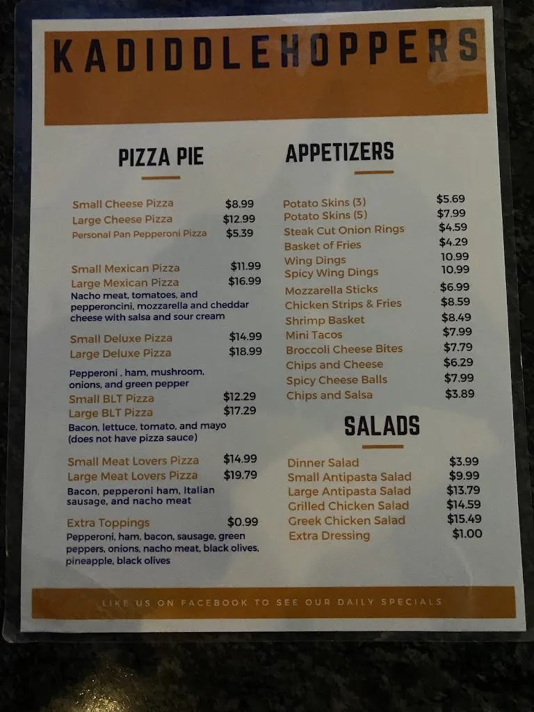 Menu_Te Roma_Center Line, MI_image_old_2