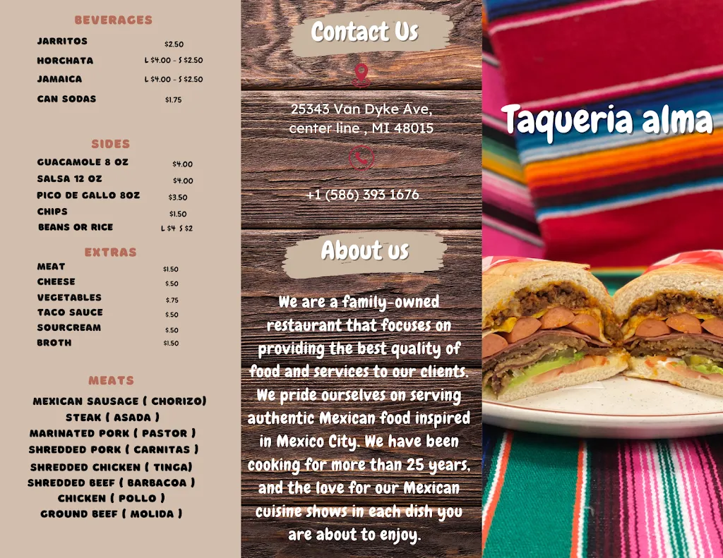 Menu_Taqueria Alma_Center Line, MI_image_old_2