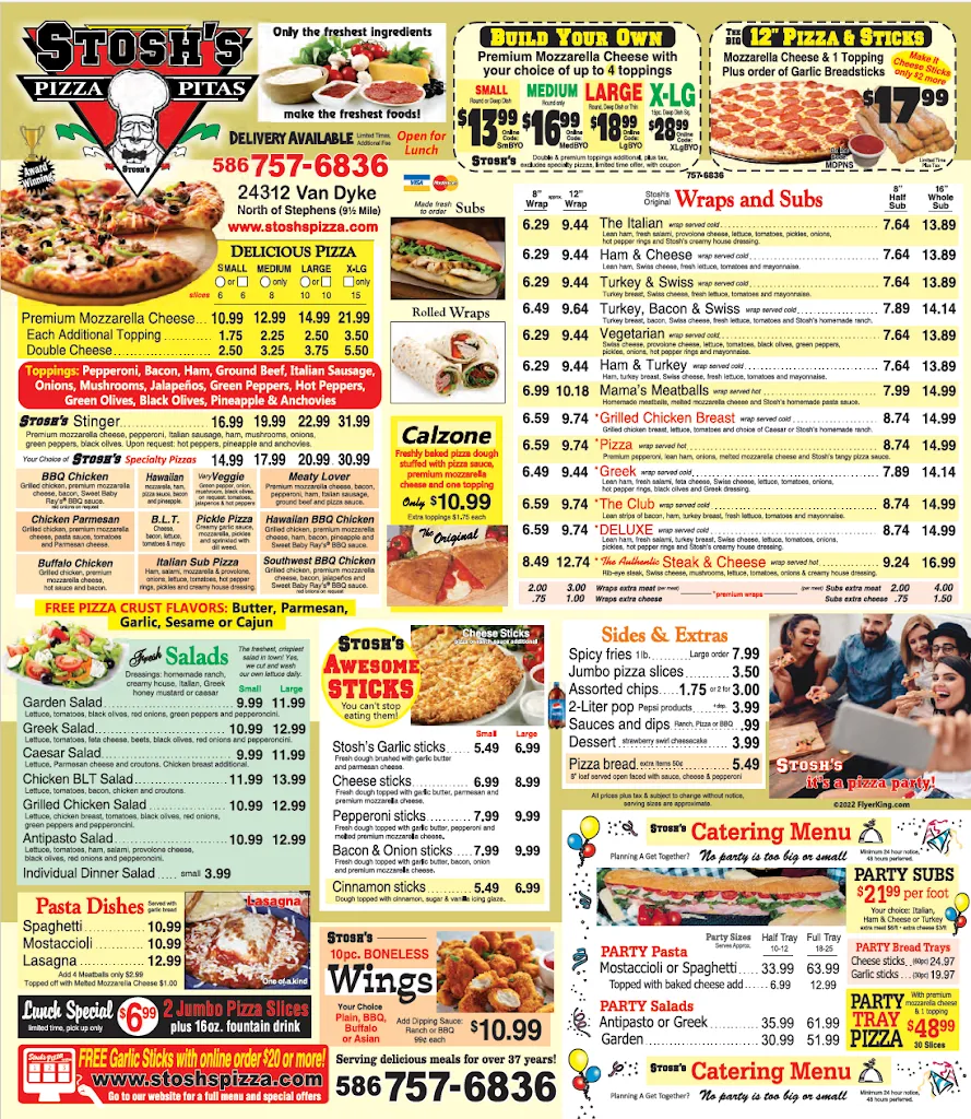 Menu_Stosh's Pizza_Center Line, MI_image_old_1