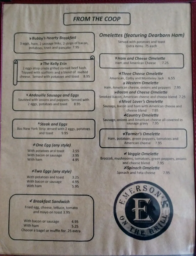 Menu_Emerson's on the Grill_Clinton Township, MI_image_old_1