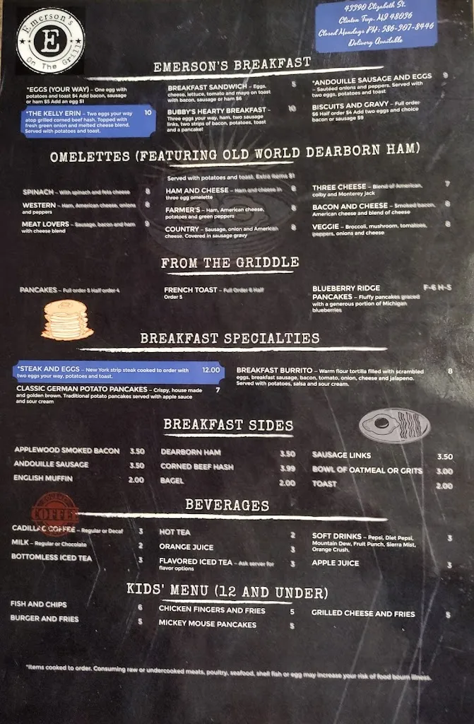 Menu_Emerson's on the Grill_Clinton Township, MI_image_old_3