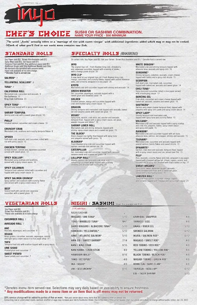 Menu_Inyo Restaurant & Lounge_Ferndale, MI_image_old_2