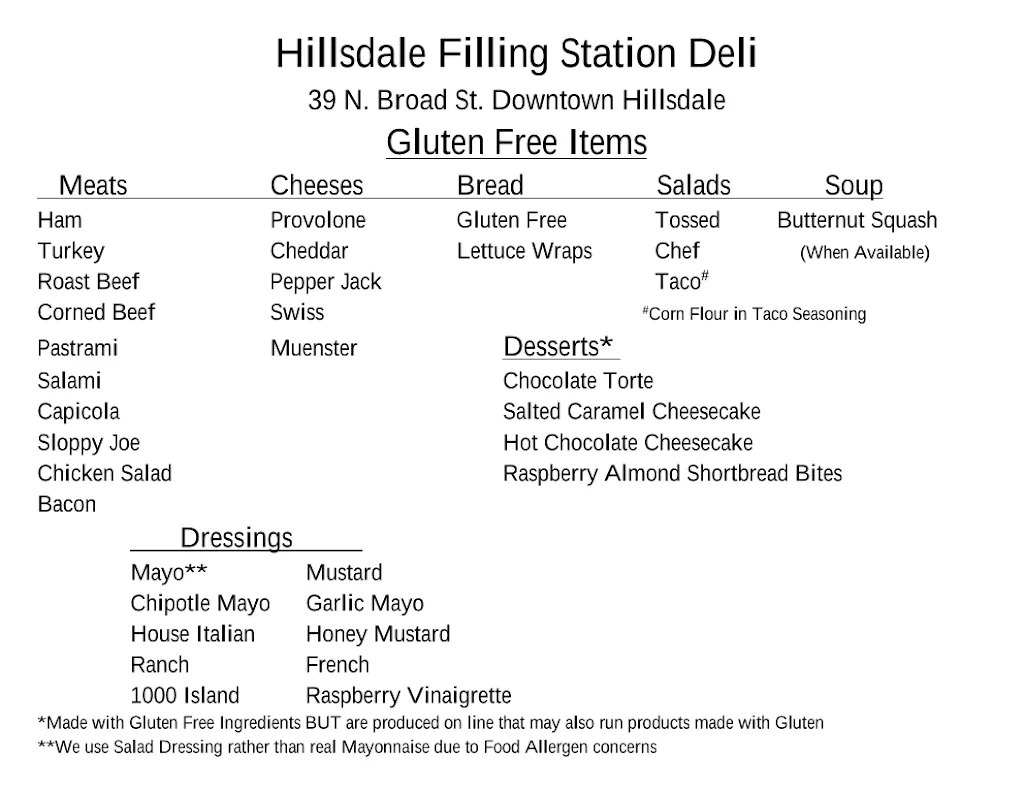 Menu_Hillsdale Filling Station Deli_Hillsdale, MI_image_old_2