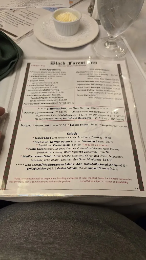 Menu_Black Forest Inn_Stanhope, NJ_image_old_1