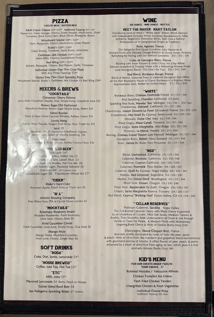 Menu_Kruse & Muer on Woodward_Royal Oak, MI_image_old_1