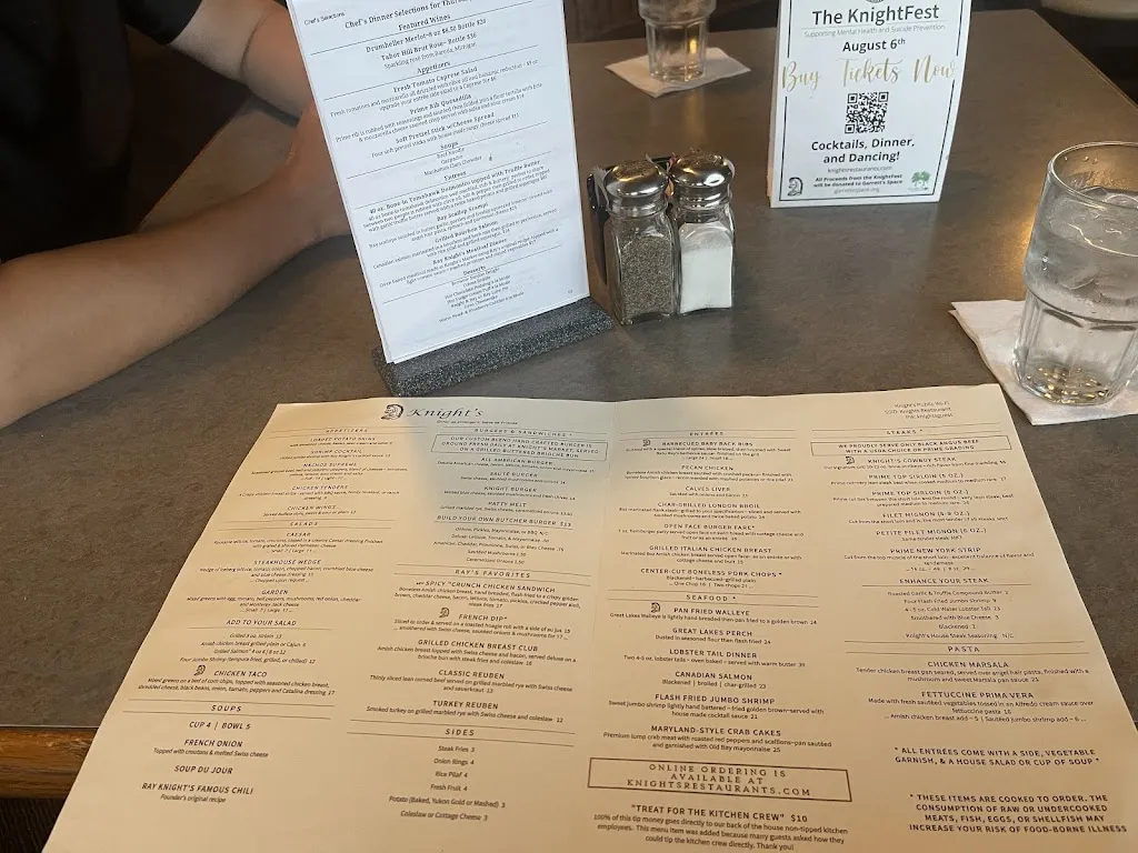Menu_Knight's Steakhouse & Grill_Jackson, MI_image_old_2