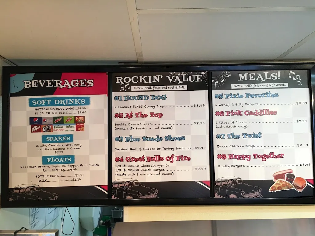 Menu_Pixie Restaurant_Mt Pleasant, MI_image_old_2