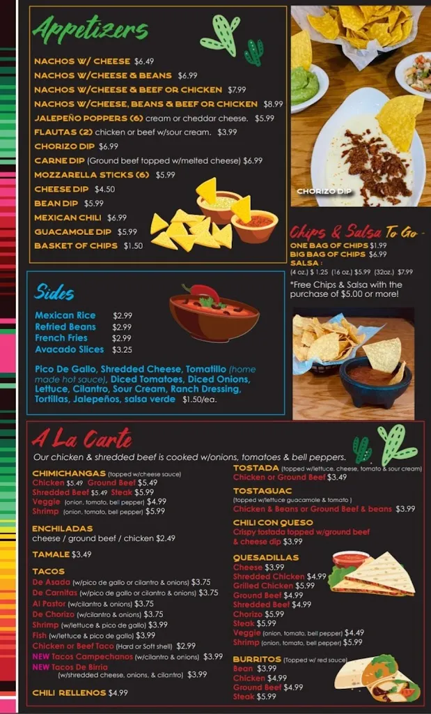 Menu_Los Palominos_Mt Pleasant, MI_image_old_3