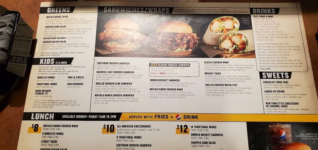 Menu_Buffalo Wild Wings_Mt Pleasant, MI_image_old_2