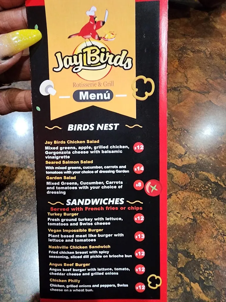 Menu_Jay Birds Bar & Grille_Lathrup Village, MI_image_old_2