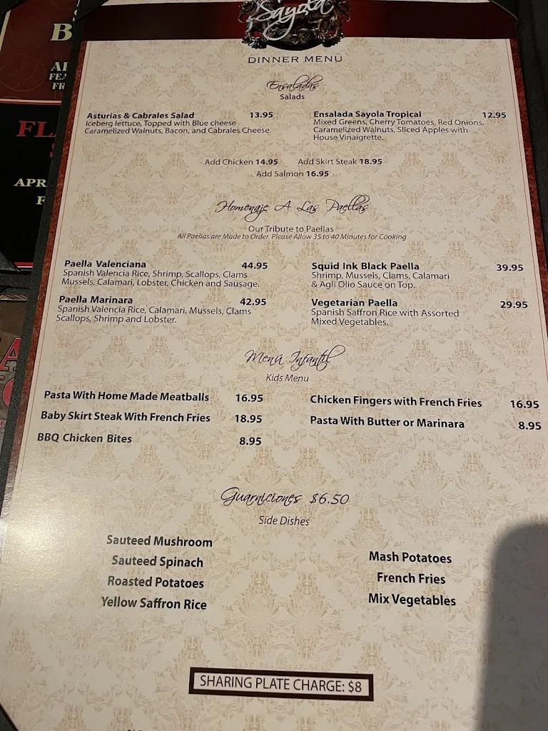 Menu_Sayola Restaurant_Tenafly, NJ_image_old_3