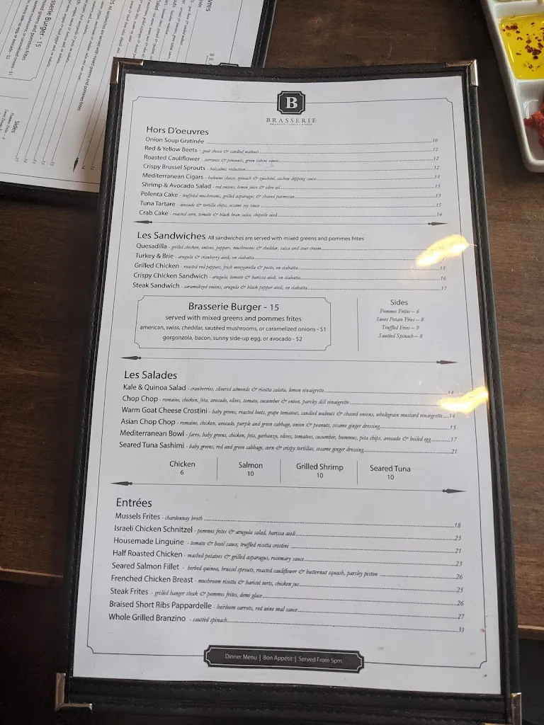 Menu_Brasserie Tenafly_Tenafly, NJ_image_old_2