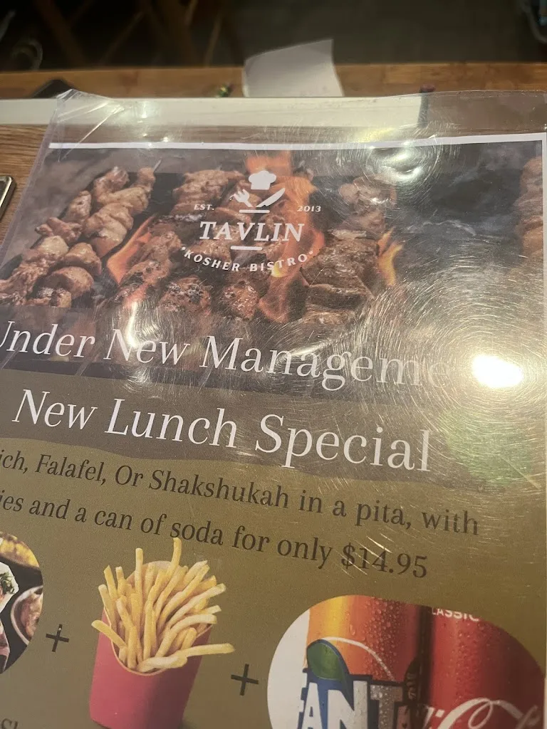 Menu_Tavlin Kosher Bistro_Tenafly, NJ_image_old_1