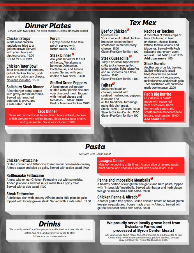 Menu_Red's Sports Bar and Grill_Middleville, MI_image_old_2