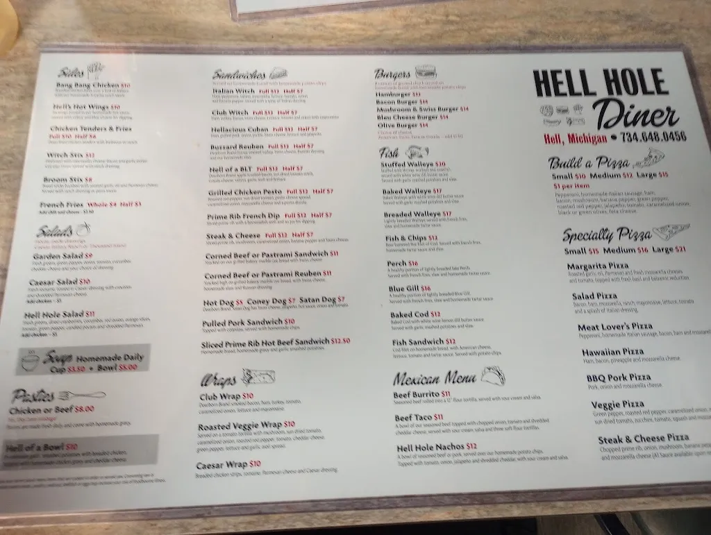 Menu_Go to Hell, MI_Pinckney, MI_image_old_1
