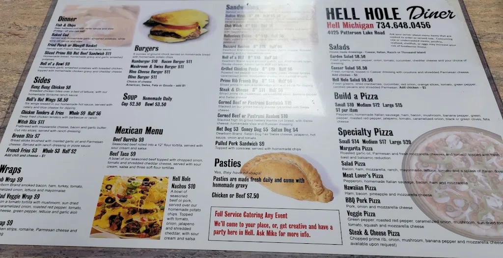 Menu_Go to Hell, MI_Pinckney, MI_image_old_2