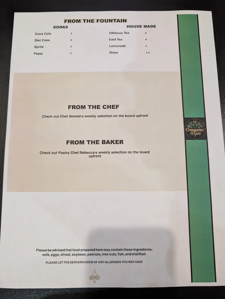 Menu_Oregano Thyme_Troy, NY_image_old_2
