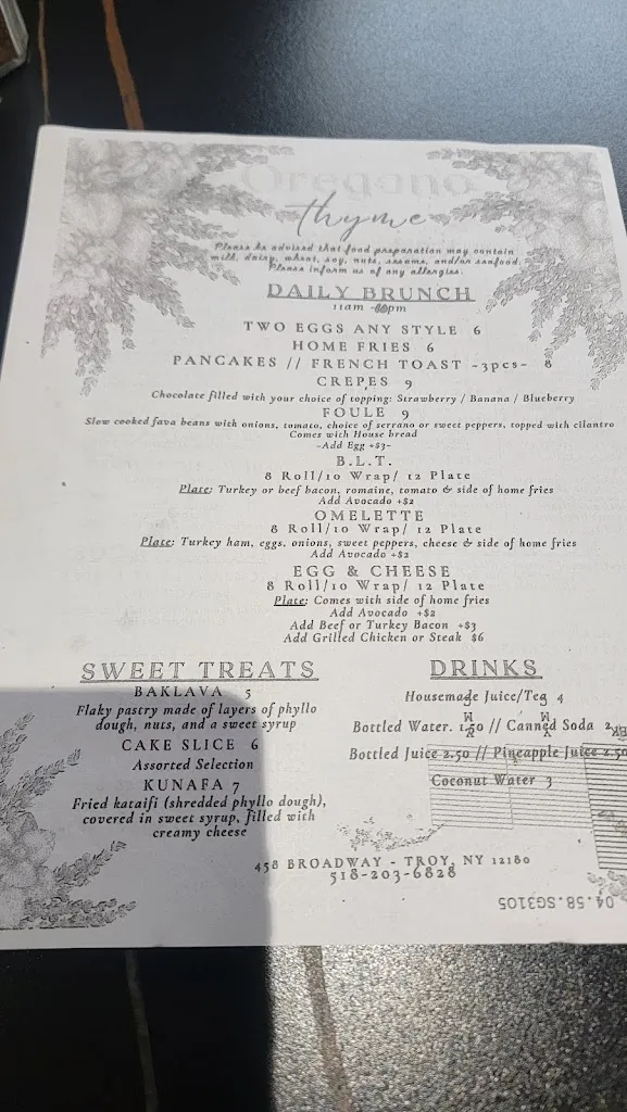 Jackie Adler_Oregano Thyme_Troy, NY_review