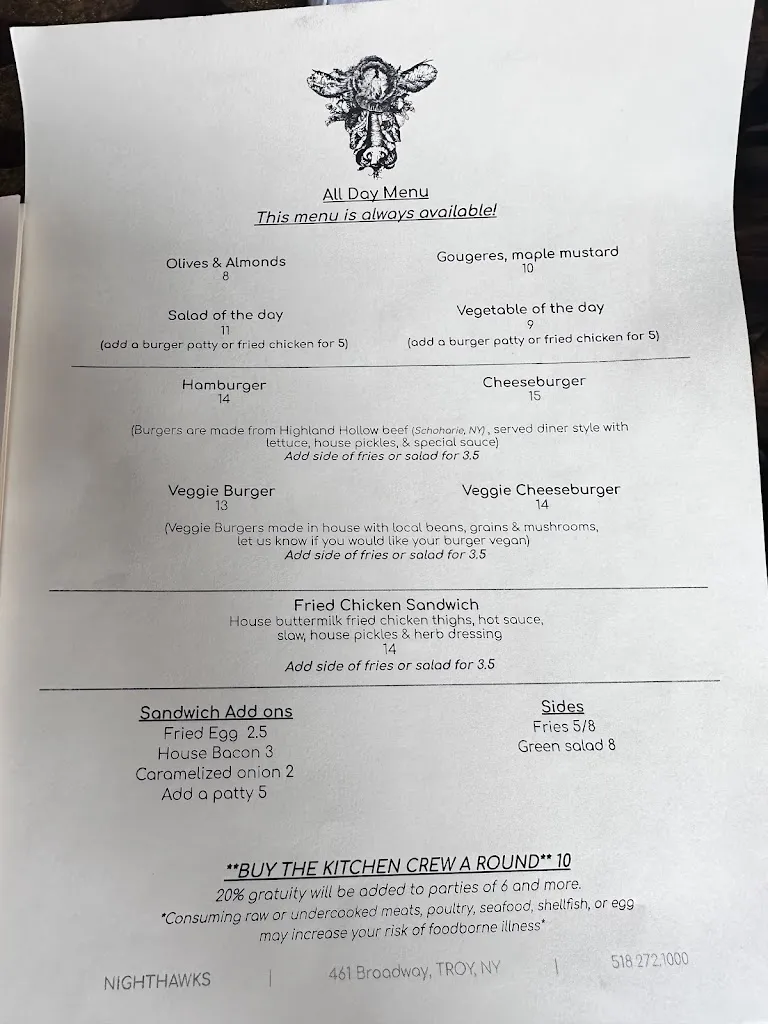 Menu_Nighthawks_Troy, NY_image_old_1