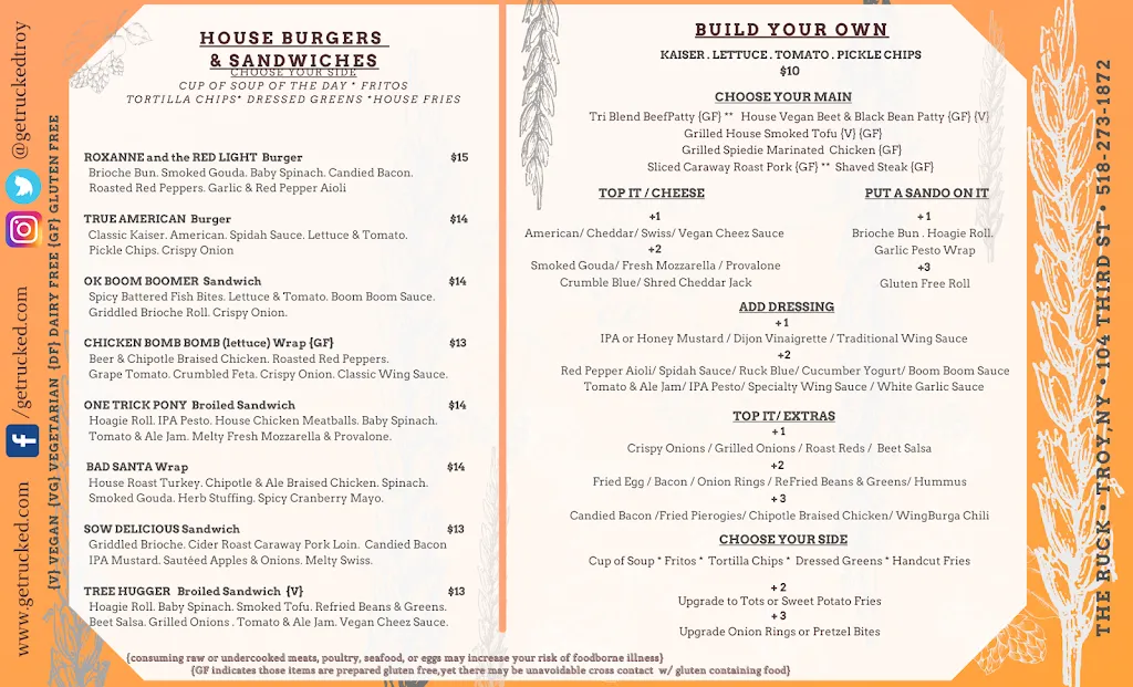 Menu_The Ruck_Troy, NY_image_old_2