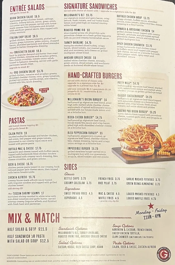 Menu_Granite City Food & Brewery_Troy, MI_image_old_1