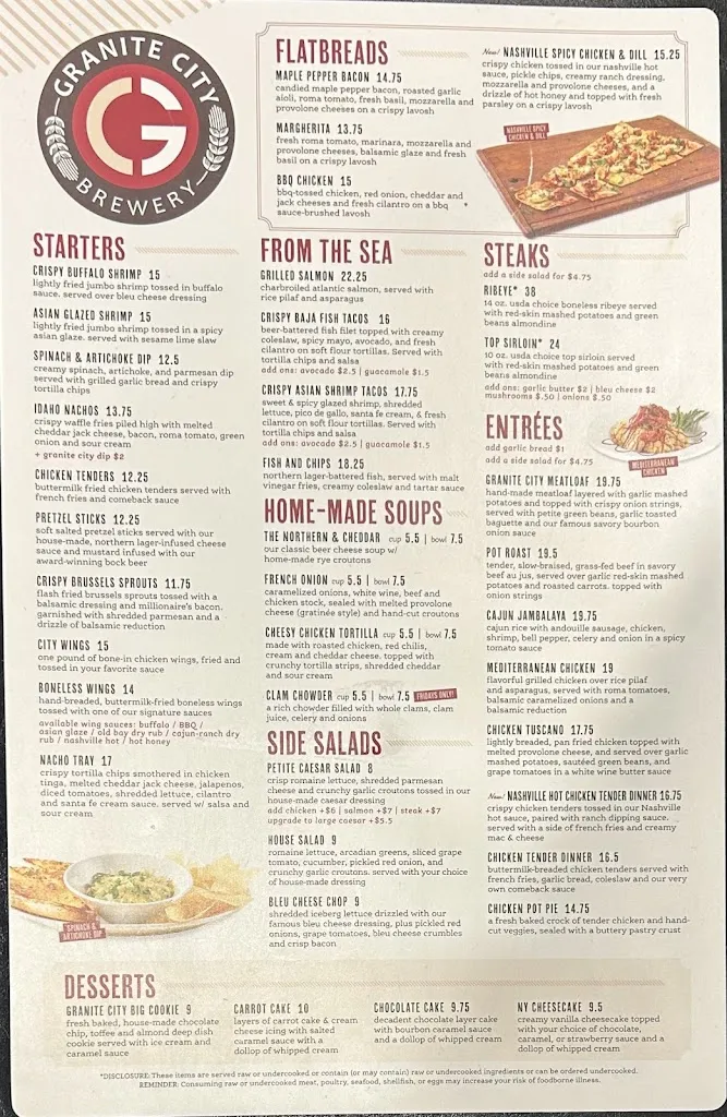 Menu_Granite City Food & Brewery_Troy, MI_image_old_2