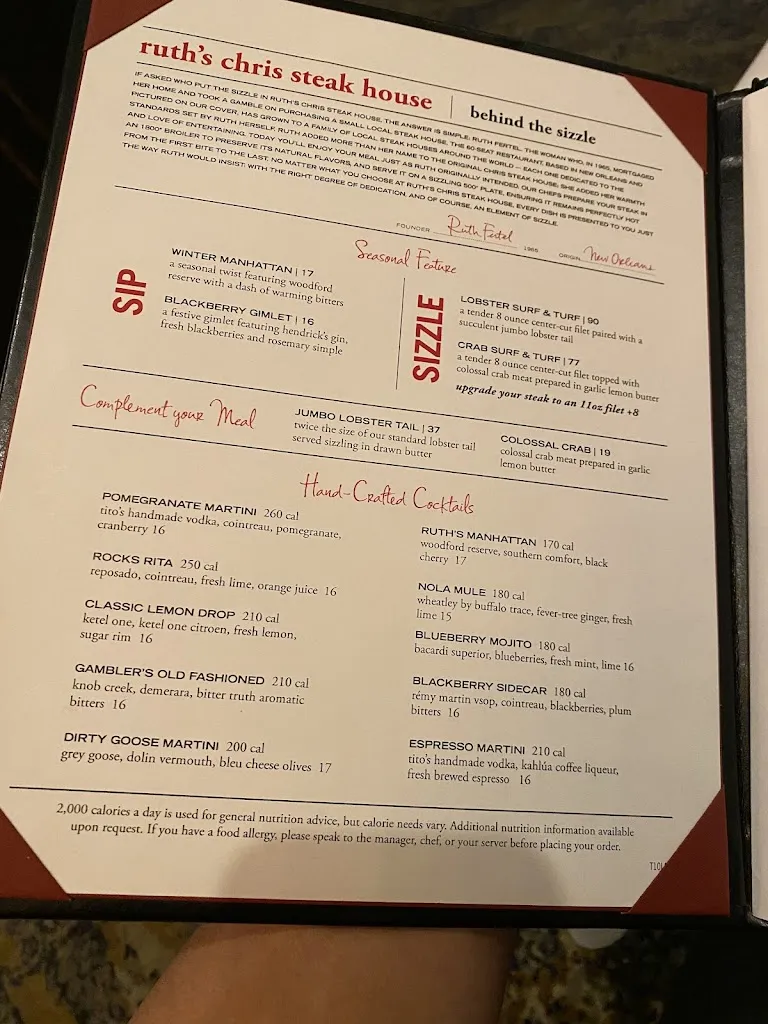Ruth's Chris Steak House_Troy, MI_menu_image_1