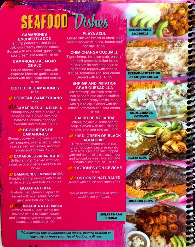 Menu_El Mariachi Williamston_Williamston, NC_image_old_3