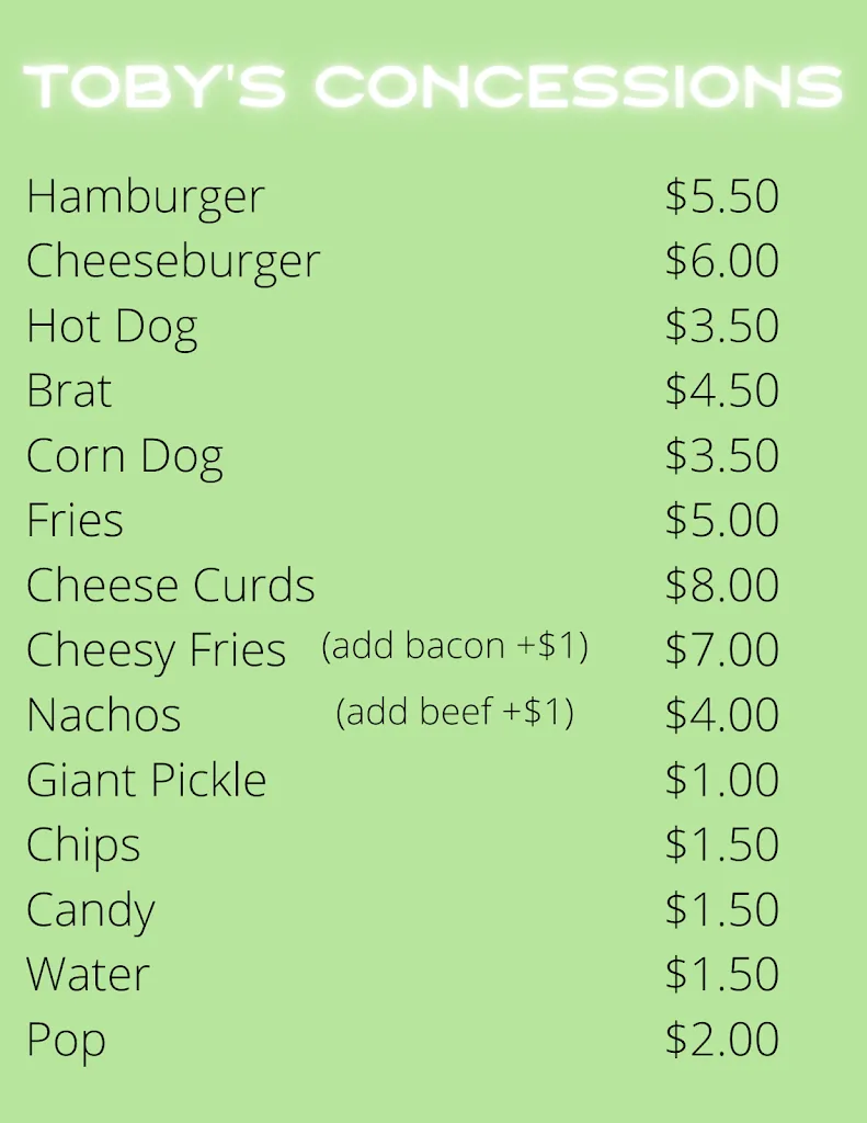 Menu_Toby's Concessions_Aitkin, MN_image_old_1