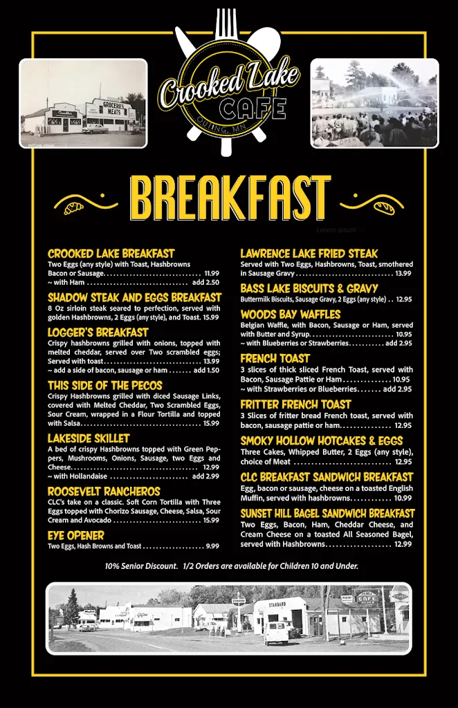 Menu_Crooked Lake Cafe & Bistro_Outing, MN_image_old_2