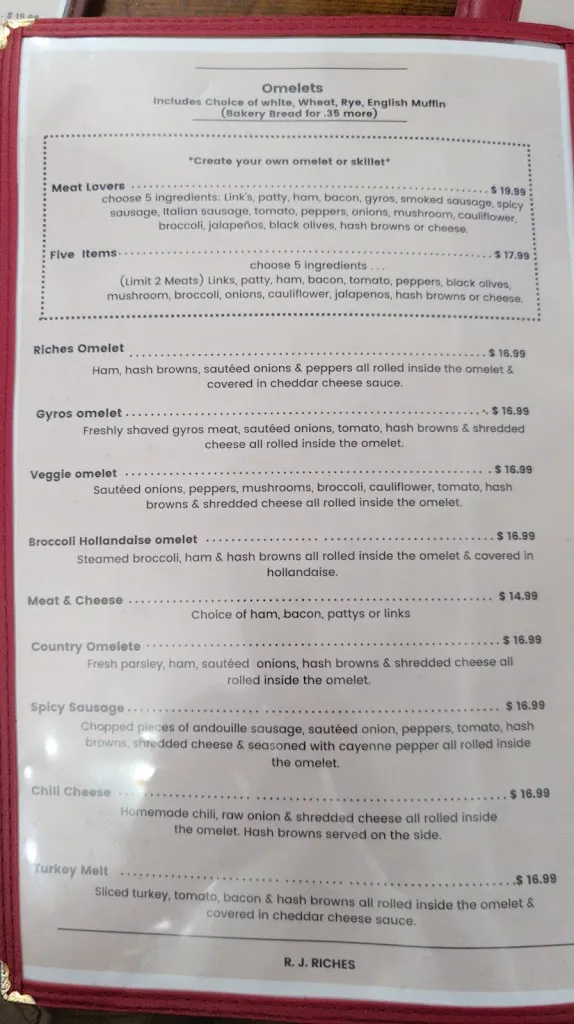 Menu_R J Riches_Mounds View, MN_image_old_2