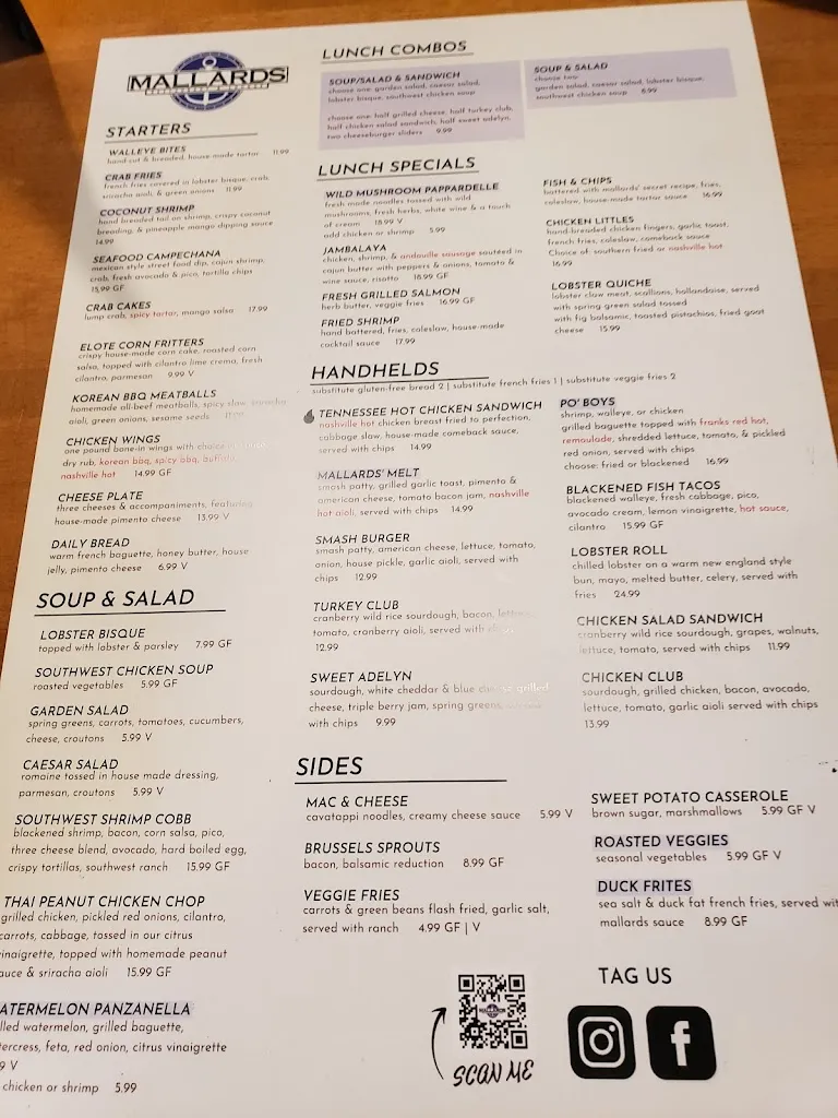 Menu_Mallards Southern Kitchen_Inver Grove Heights, MN_image_old_3
