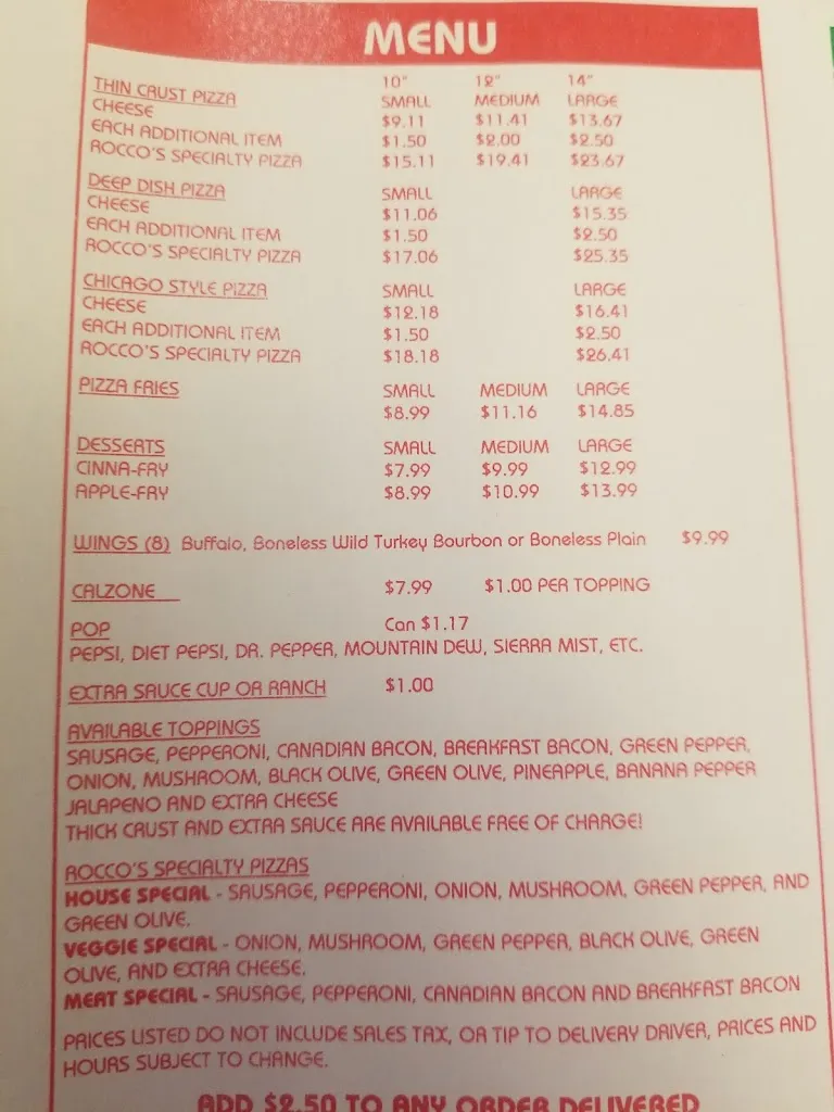 Menu_Rocco's Pizza Cottage Grove_Cottage Grove, MN_image_old_1