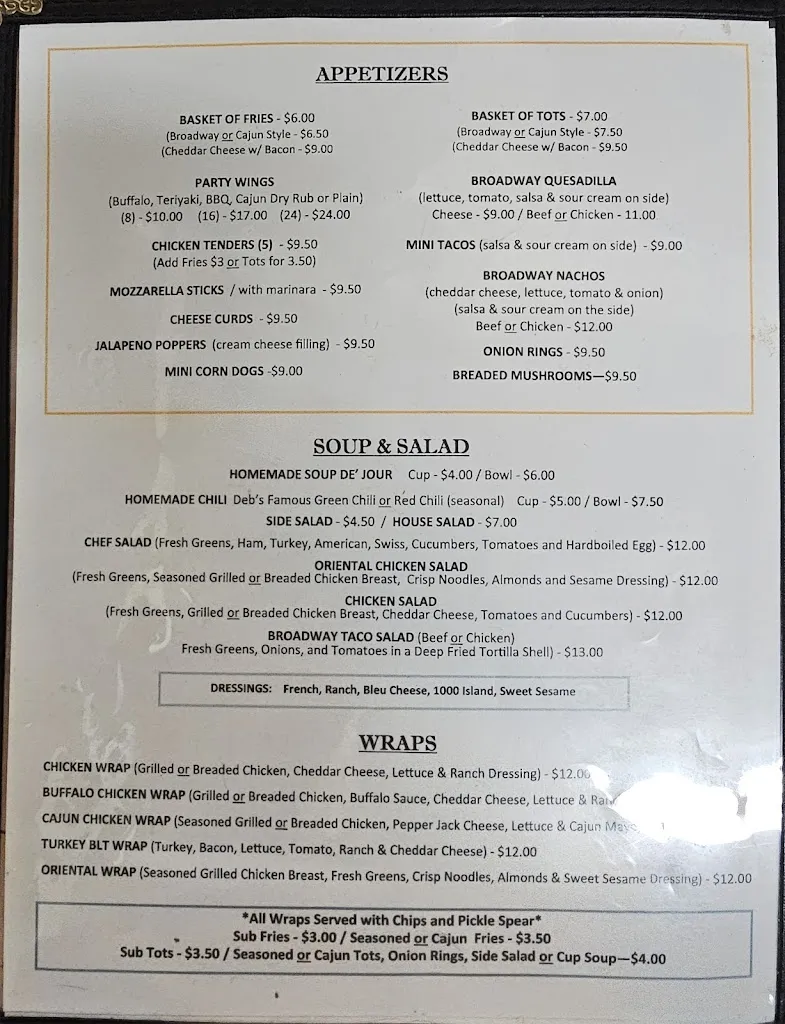 Broadway Bar & Grill restaurant in St Paul Park, MN