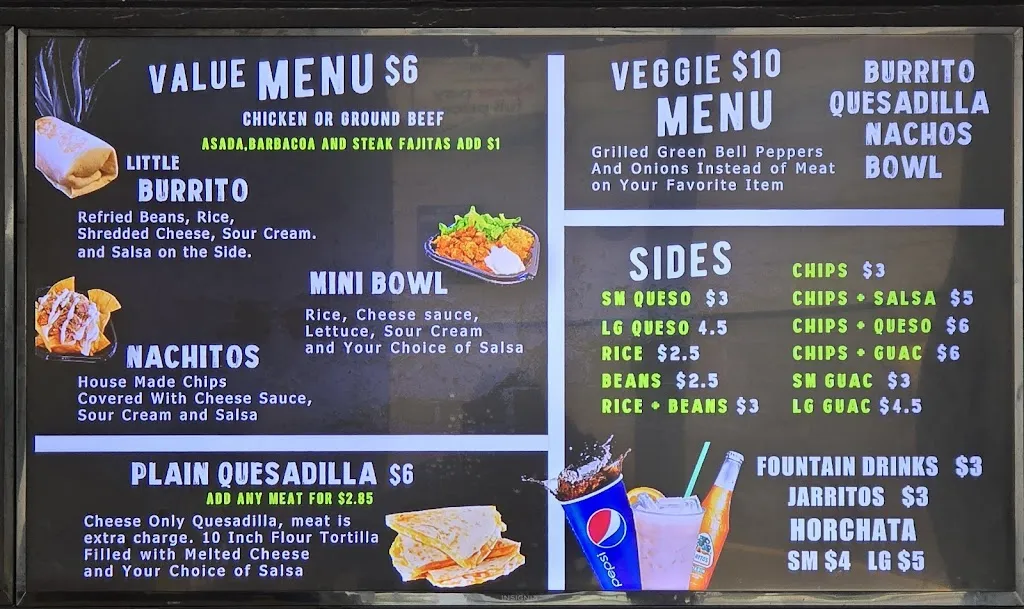 Menu_1910 Fresh Mexican Kitchen #2_Albert Lea, MN_image_old_2