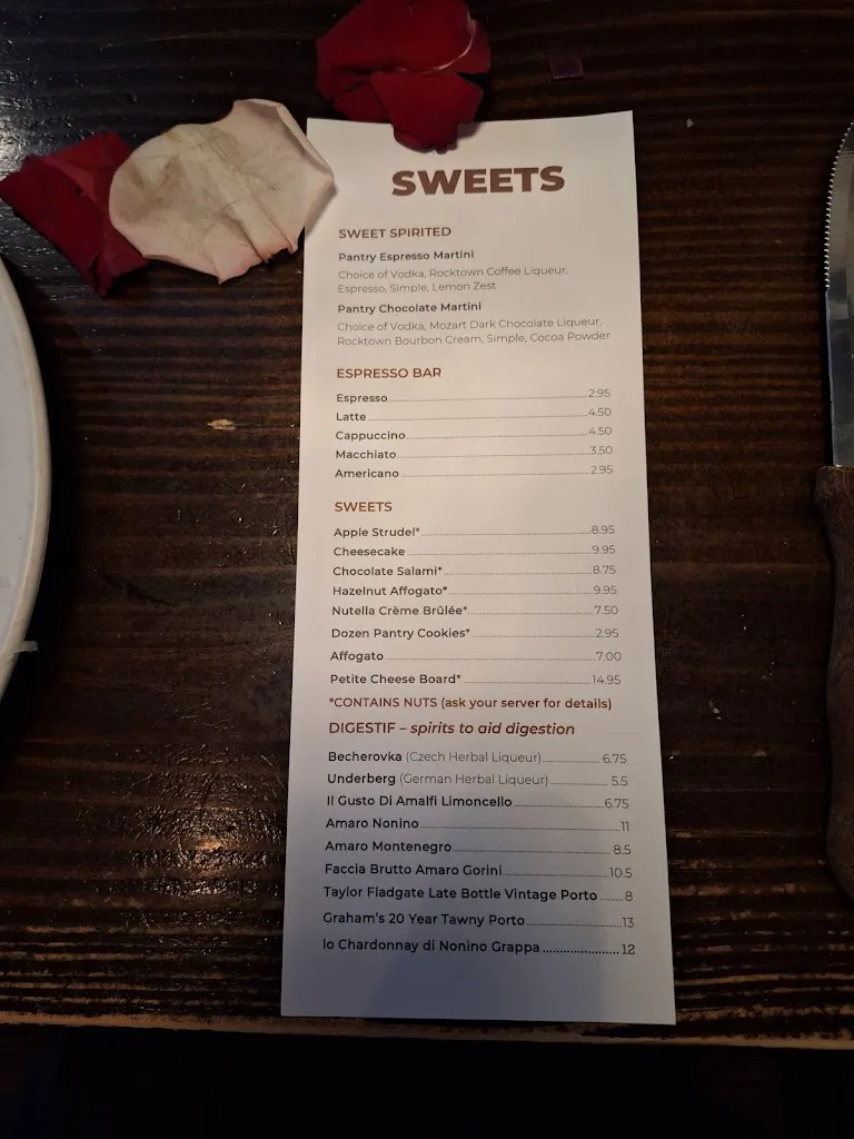 Menu_The Pantry Crest_Little Rock, AR_image_old_2