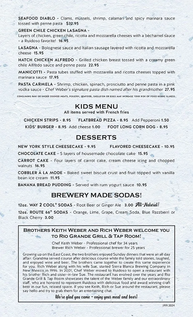 Menu_Rio Grande Grill and Tap Room_Ruidoso, NM_image_old_2